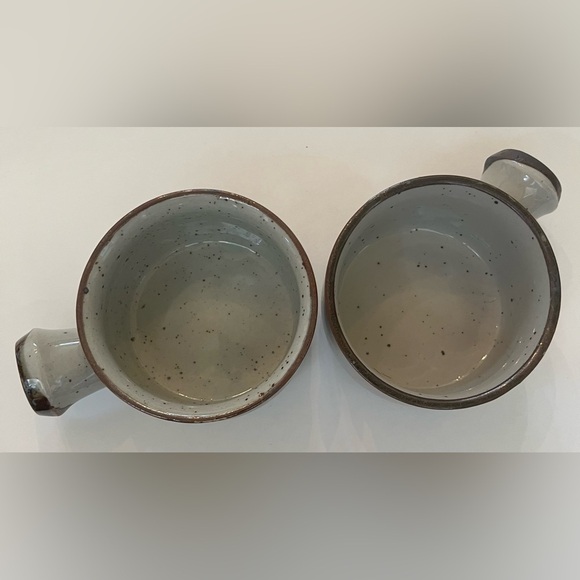 Vintage Speckled strawberry Stoneware Takahashi Soup bowls with Handles - Picture 5 of 6